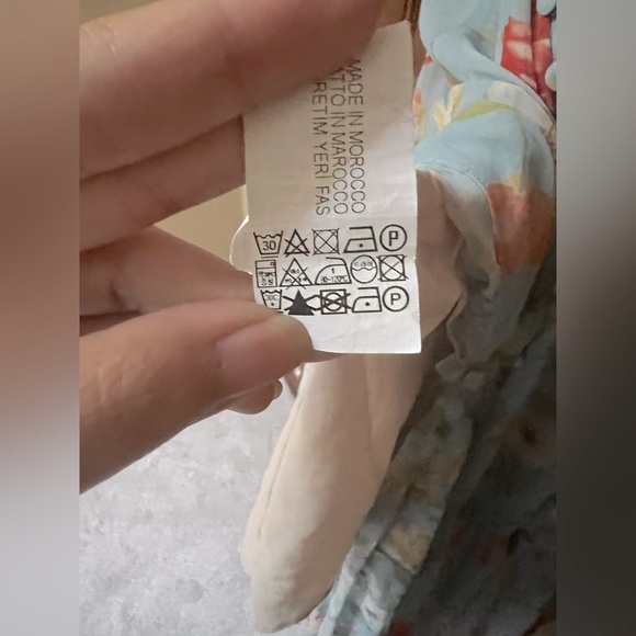 Zara Midi Floral Print Dress Size Small - Picture 10 of 12